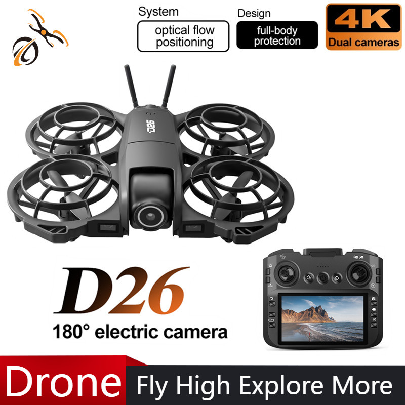 D26 Drone 4K Aerial HD 180° Ca - Drone Gimbal Brushless 评论和价格