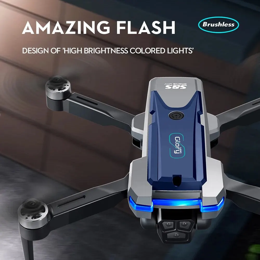 S8S GPS Drone 5G Wifi 8K HD Du - Drone Gimbal Brushless 评论和价格